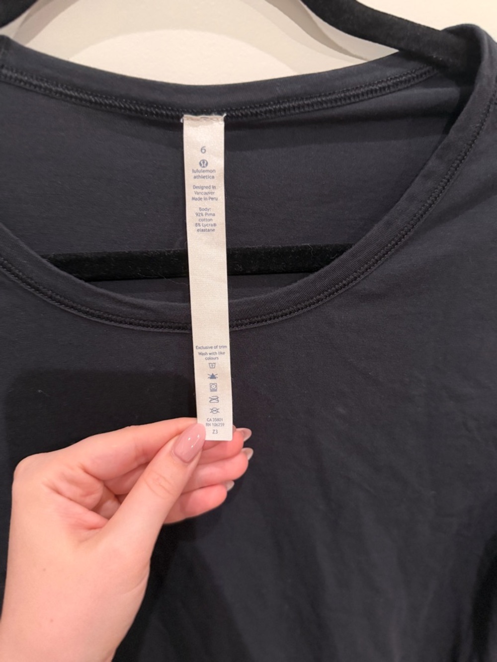 lululemon athletica Short Sleeve Tee in Black - Picture 2 of 4